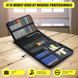 Arts & Crafts: Art Sketch Pencils Oil Drawing Colouring Graphite Charcoal Pencil Set 72pcs/set