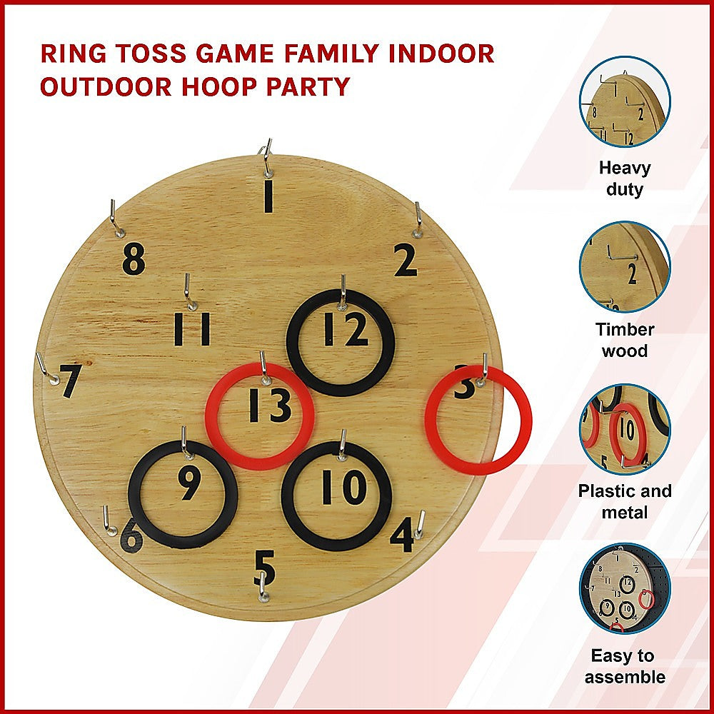 Activity Games: Ring Toss Game Family Indoor Outdoor Hoop Party