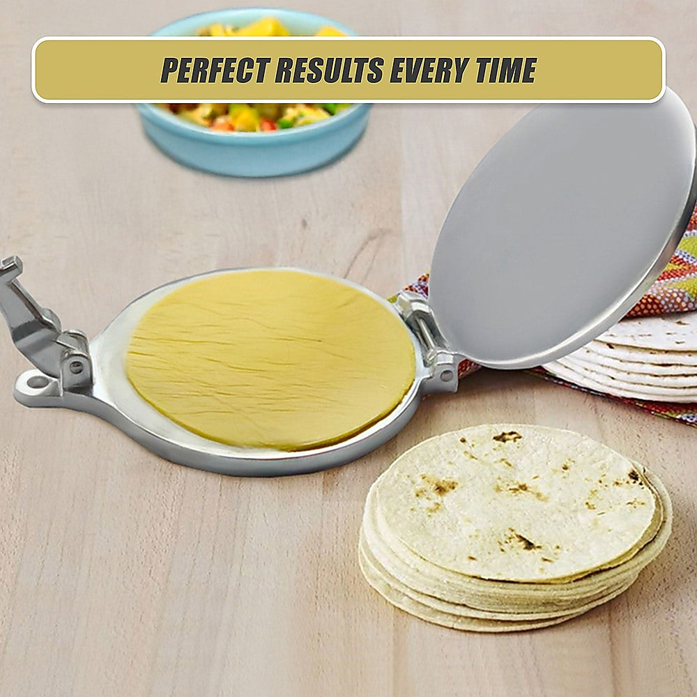 Kitchen Utensils: 20cm Premium Tortilla Press Flat Bread Maker Taco Roti Chapati Health Food Pastry