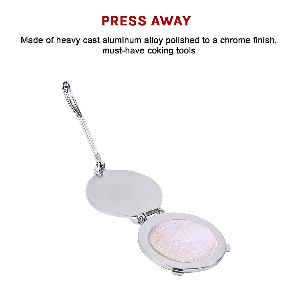Kitchen Utensils: 20cm Premium Tortilla Press Flat Bread Maker Taco Roti Chapati Health Food Pastry