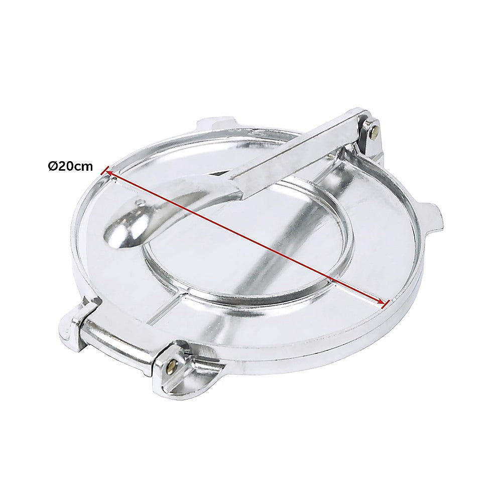 Kitchen Utensils: 20cm Premium Tortilla Press Flat Bread Maker Taco Roti Chapati Health Food Pastry