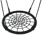 Activity Games: Kids Rope Swing Round Outdoor Birds Crows Nest Spider Web Swing Seat 65cm