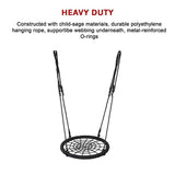 Activity Games: Kids Rope Swing Round Outdoor Birds Crows Nest Spider Web Swing Seat 65cm
