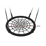 Activity Games: Kids Rope Swing Round Outdoor Birds Crows Nest Spider Web Swing Seat 65cm