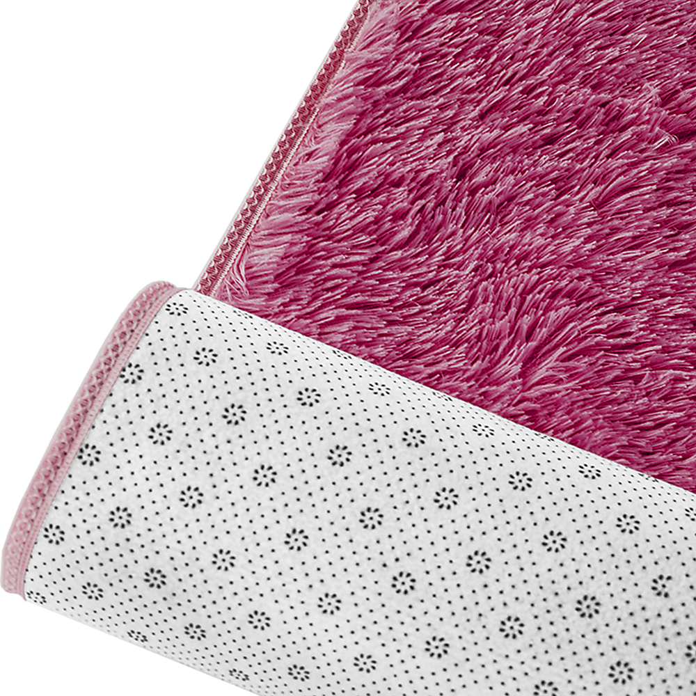 Floor Rugs: 200x140cm Floor Rugs Large Shaggy Rug Area Carpet Bedroom Living Room Mat - Burgundy