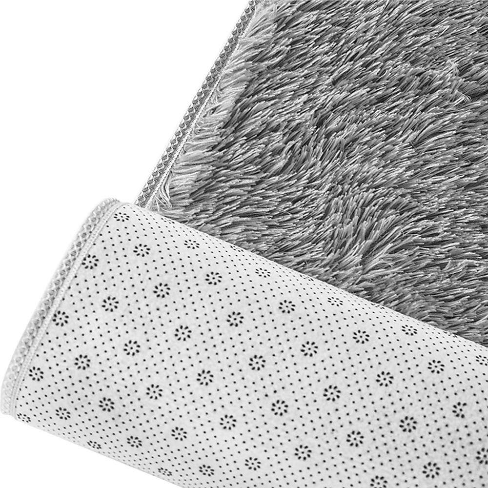 Floor Rugs: 230x160cm Floor Rugs Large Shaggy Rug Area Carpet Bedroom Living Room Mat - Grey