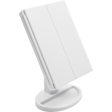 Makeup Mirrors: Makeup Mirror With LED Light Standing Mirror Magnifying Tri-Fold Touch