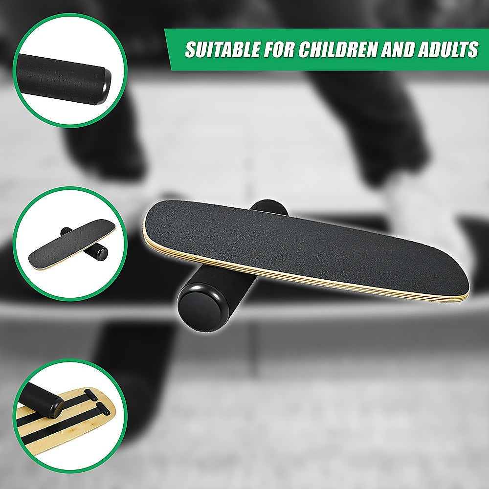 Yoga & Pilates: Balance Board Trainer with Stopper Wobble Roller