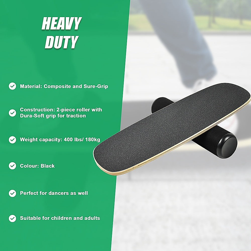 Yoga & Pilates: Balance Board Trainer with Stopper Wobble Roller