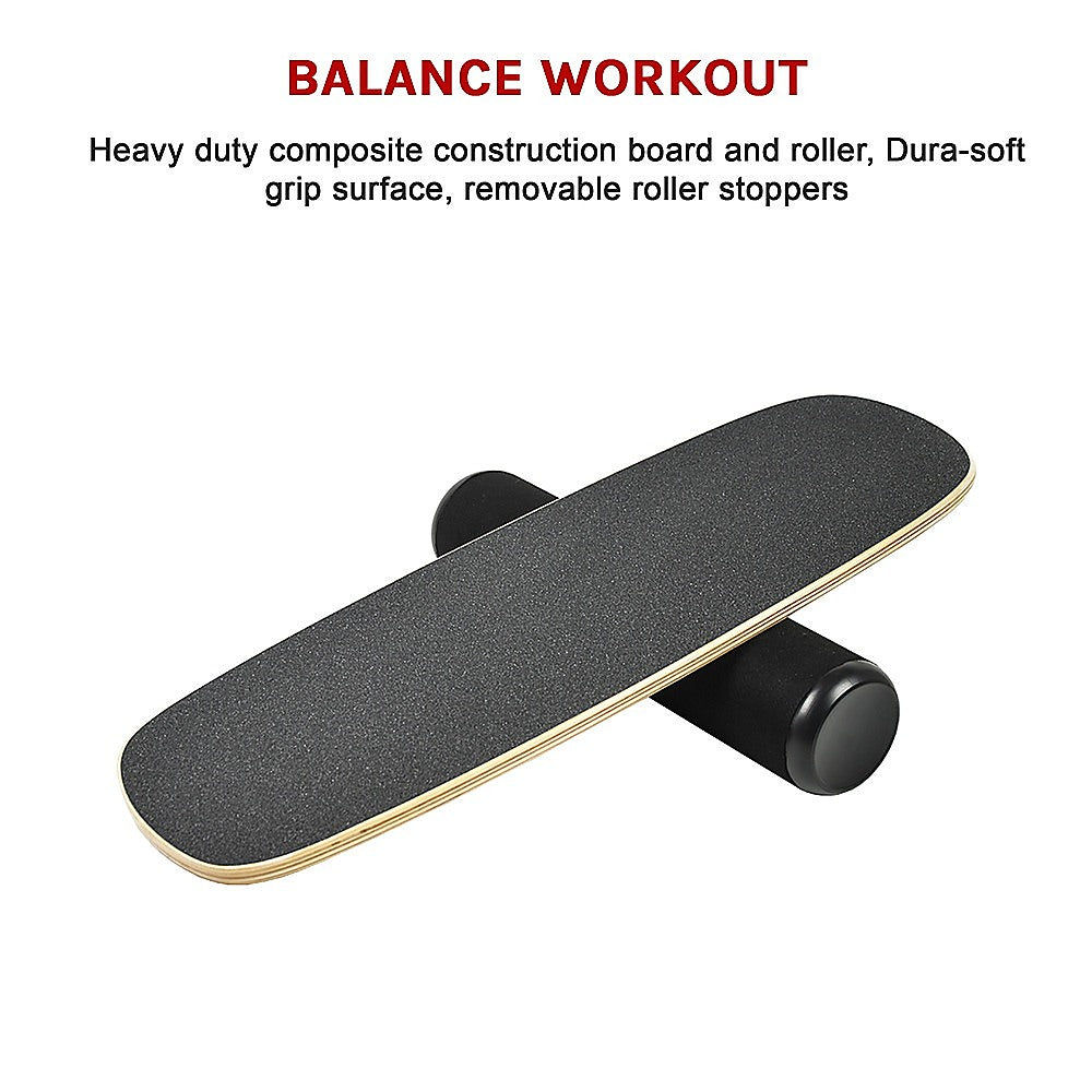 Yoga & Pilates: Balance Board Trainer with Stopper Wobble Roller
