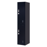 2-Door Vertical Locker for Office Gym Shed School Home Storage
