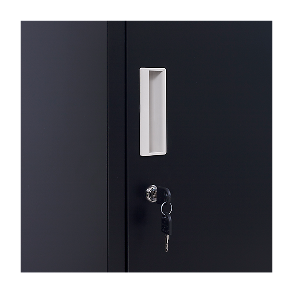 Storage Cabinets: 4-Door Vertical Locker for Office Gym Shed School Home Storage