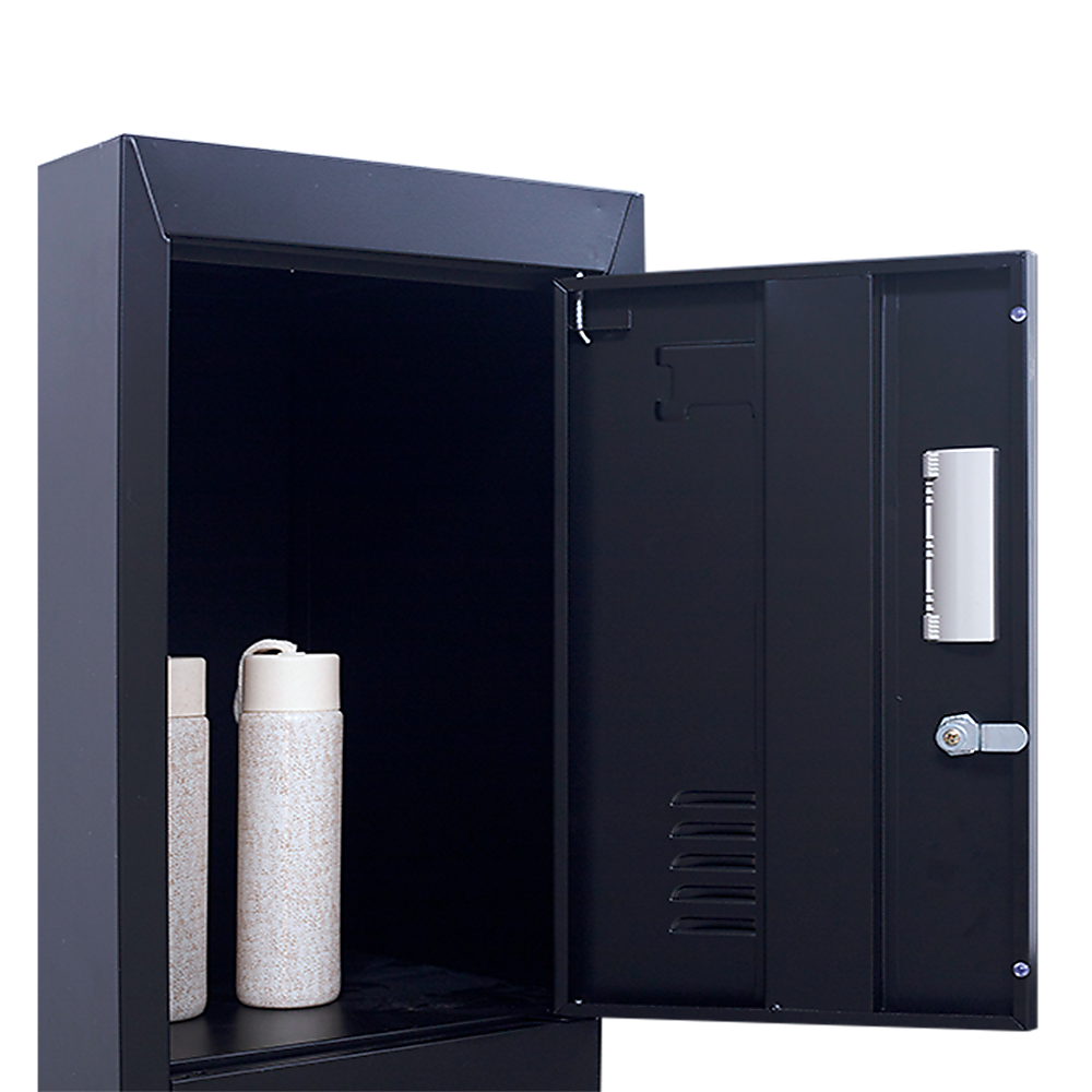 Storage Cabinets: 4-Door Vertical Locker for Office Gym Shed School Home Storage