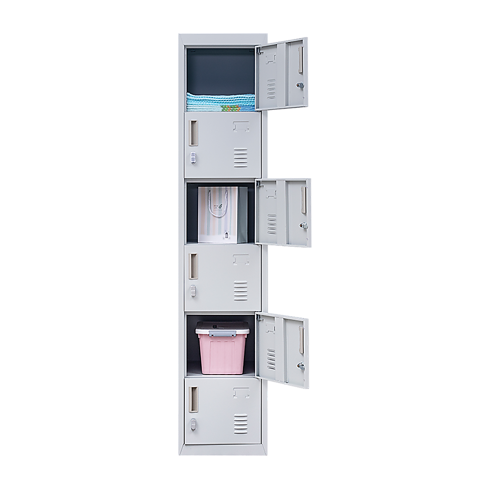 Storage Cabinets: 6-Door Locker for Office Gym Shed School Home Storage