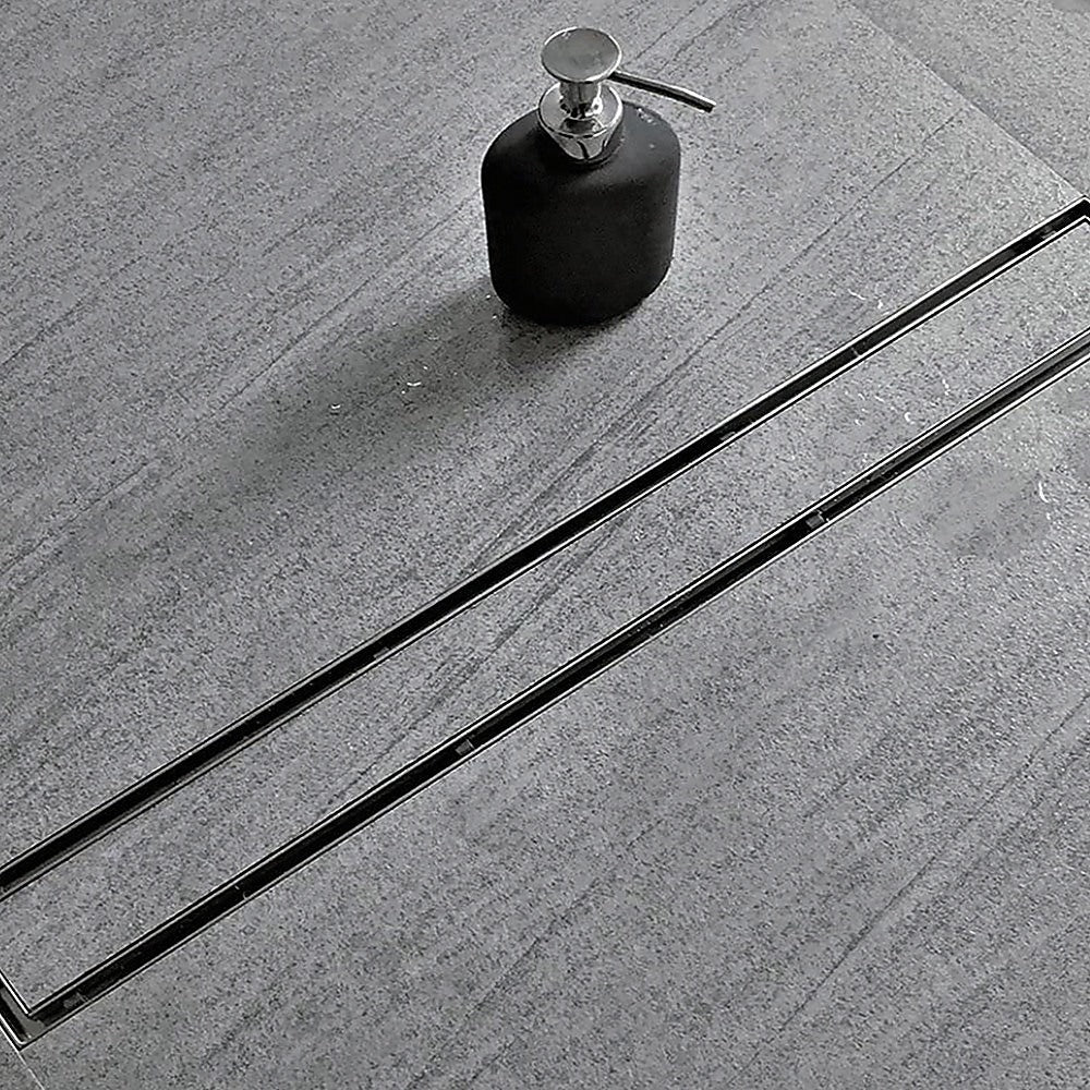 Kitchen & Bathroom DIY: 800mm Tile Insert Shower Bathroom Stainless Steel Grate Drain w/Centre outlet Floor Waste