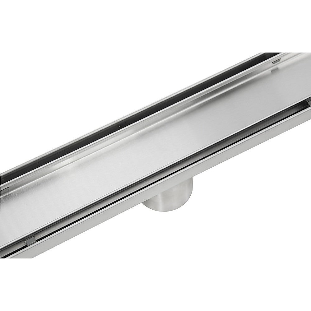 Kitchen & Bathroom DIY: 900mm Tile Insert Bathroom Shower Stainless Steel Grate Drain w/Centre outlet Floor Waste