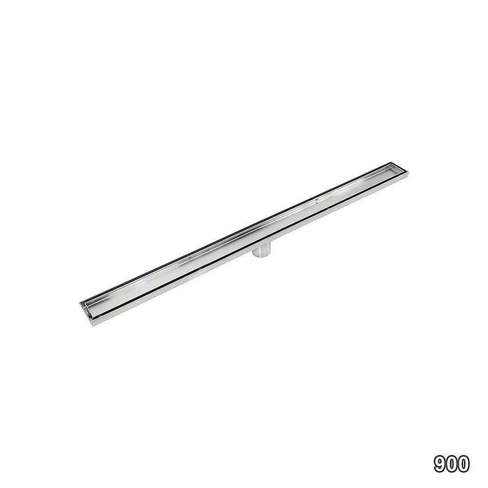 Kitchen & Bathroom DIY: 900mm Tile Insert Bathroom Shower Stainless Steel Grate Drain w/Centre outlet Floor Waste