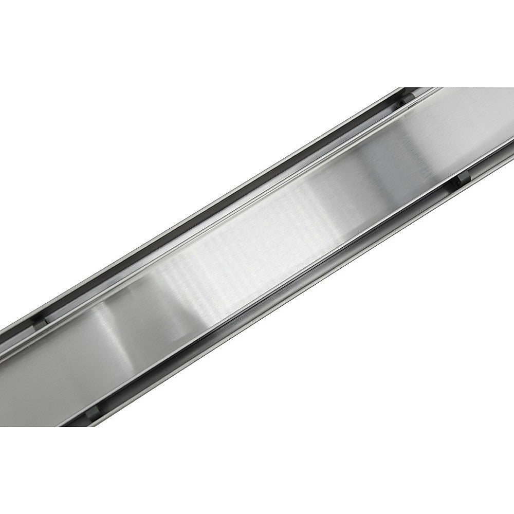 Kitchen & Bathroom DIY: 1000mm Tile Insert Bathroom Shower Stainless Steel Grate Drain w/Centre outlet Floor Waste