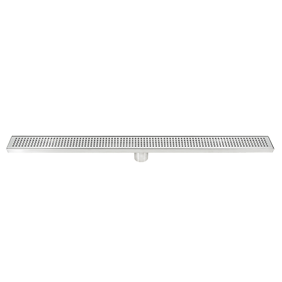 900mm Bathroom Shower Stainless Steel Grate Drain w/Centre outlet Floor Waste Square Pattern