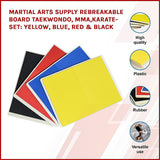 Gym Equipment & Accessories: Rebreakable Martial Arts Training Boards Set for Taekwondo MMA Karate
