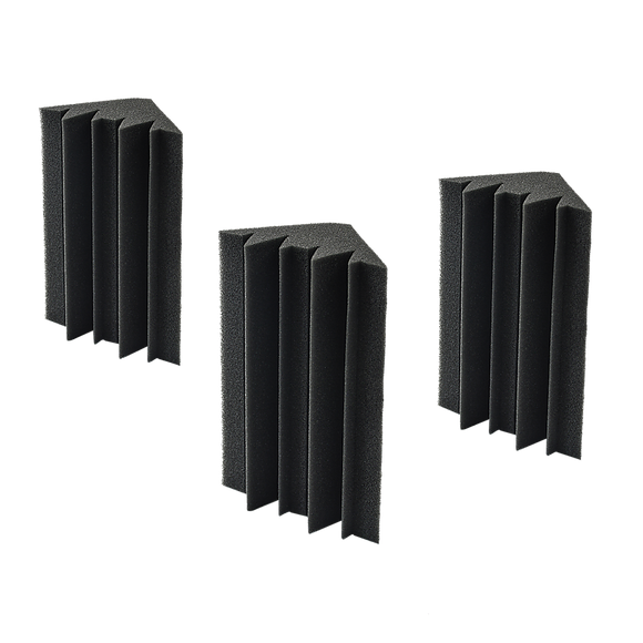 20pcs Studio Acoustic Foam Corner Bass Trap Sound Absorption Treatment Proofing