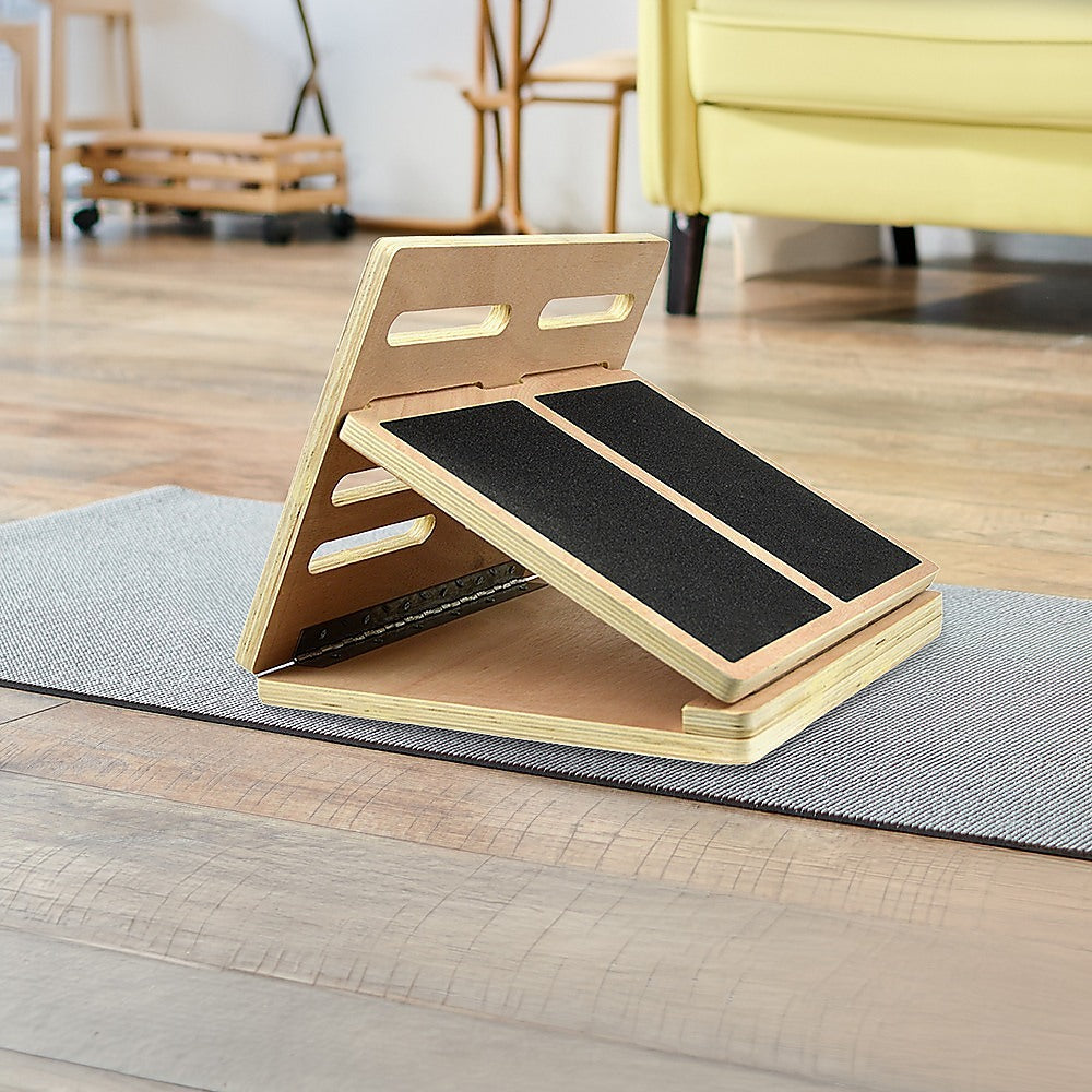 Yoga & Pilates: Slant Board Calf Stretcher Incline Stretch as Used in Egoscue Method