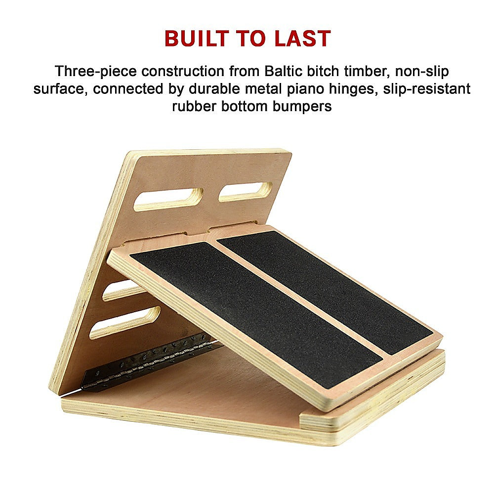 Yoga & Pilates: Slant Board Calf Stretcher Incline Stretch as Used in Egoscue Method