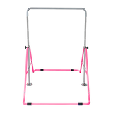 Gym Equipment & Accessories: Kids Gymnastics Bars Training Horizontal Bar Monkey Kip Bar Pink