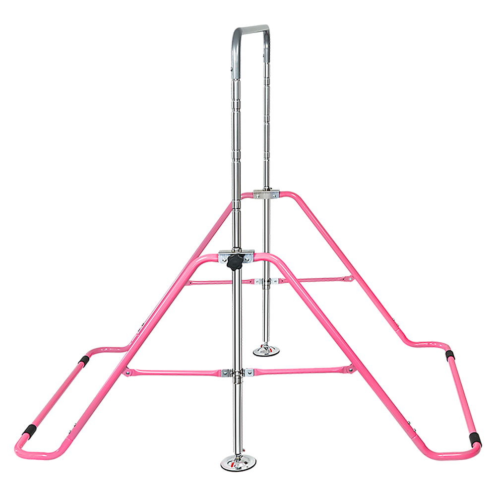 Gym Equipment & Accessories: Kids Gymnastics Bars Training Horizontal Bar Monkey Kip Bar Pink