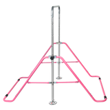 Gym Equipment & Accessories: Kids Gymnastics Bars Training Horizontal Bar Monkey Kip Bar Pink