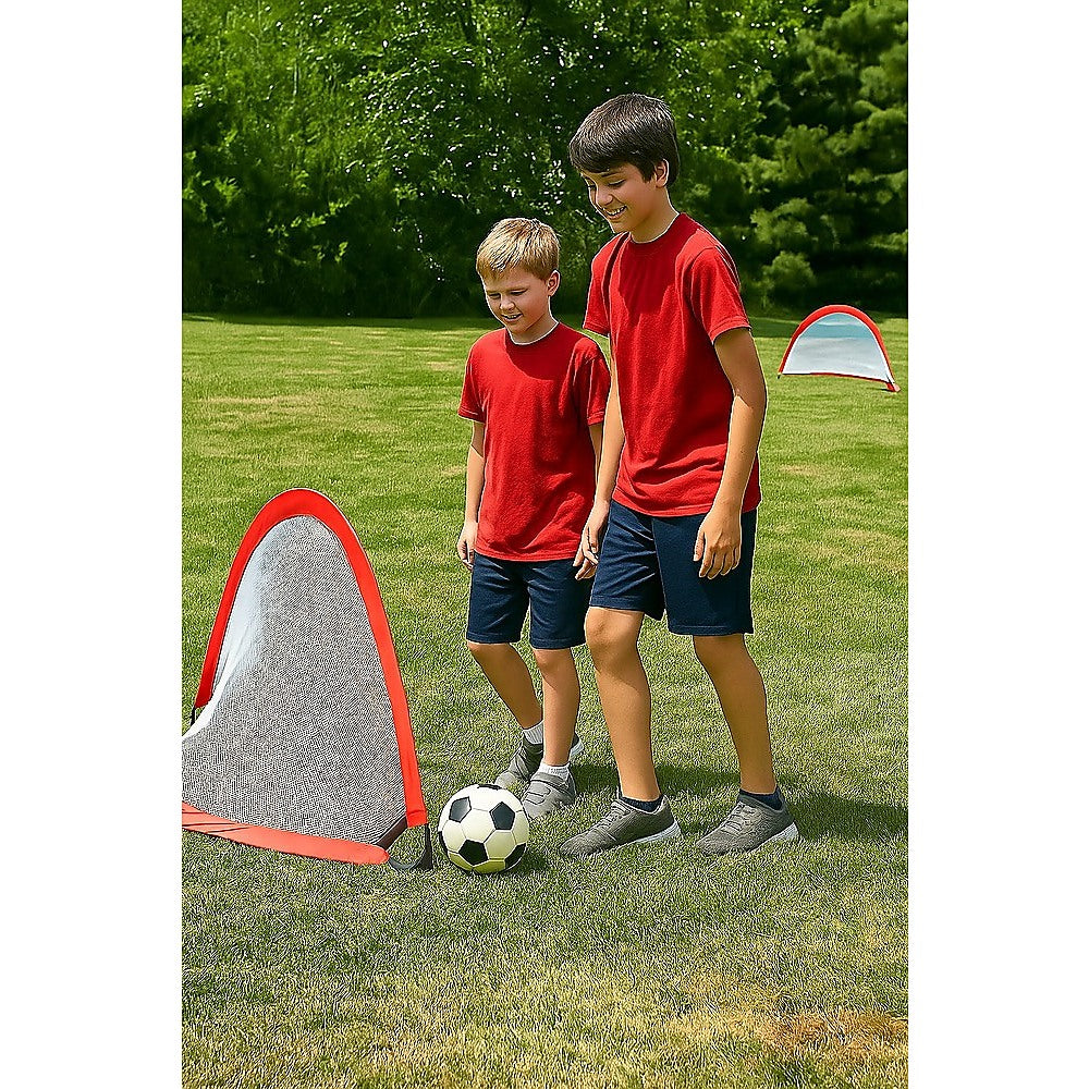 Soccer & Soccer Accessories: Portable Kids Soccer Goal Set with Cones