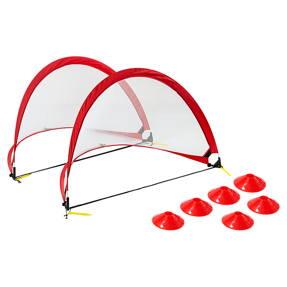 Soccer & Soccer Accessories: Portable Kids Soccer Goal Set with Cones