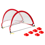 Soccer & Soccer Accessories: Portable Kids Soccer Goal Set with Cones