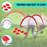 Soccer & Soccer Accessories: Portable Kids Soccer Goal Set with Cones
