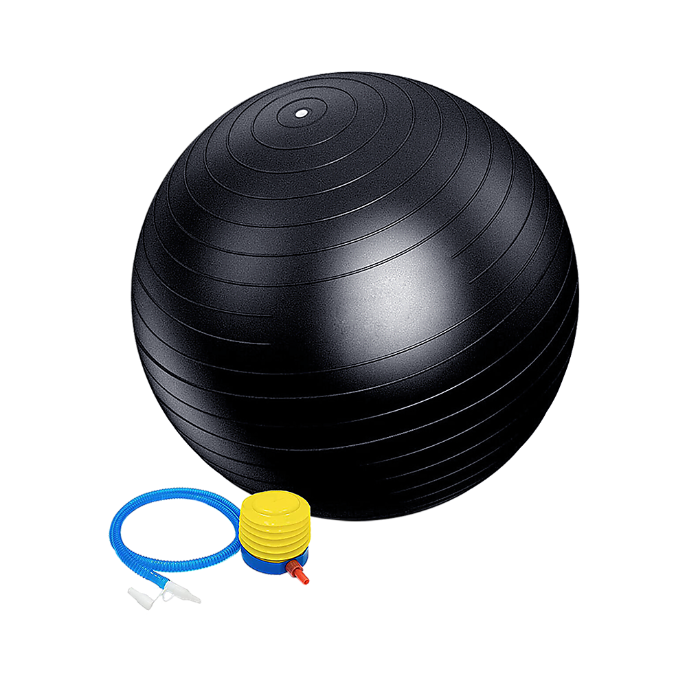 Yoga & Pilates: 75cm Static Strength Exercise Stability Ball with Pump