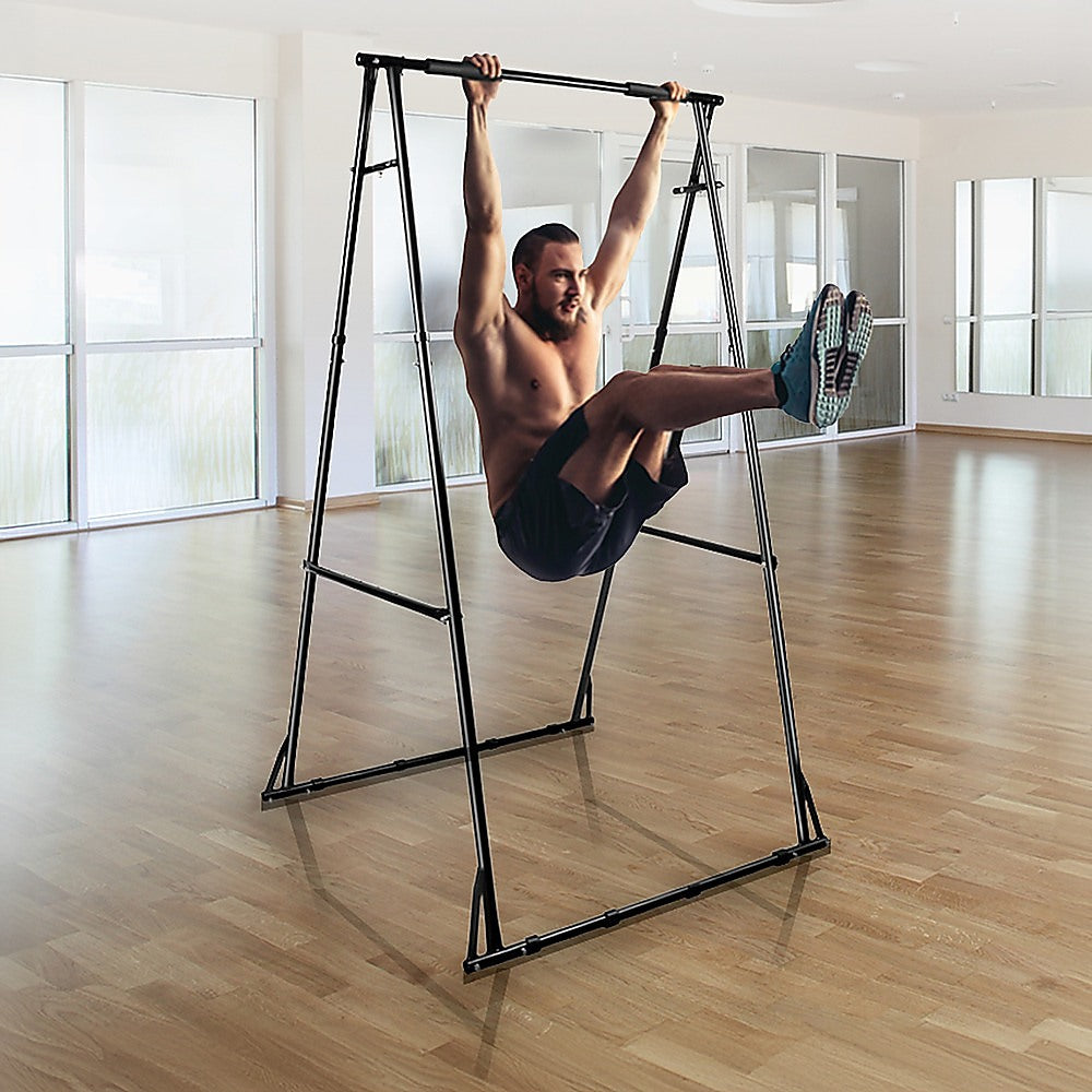 Gym Equipment & Accessories: Pull-up Bar Free Standing Pull up Stand Sturdy Frame Indoor Pull Ups Machine