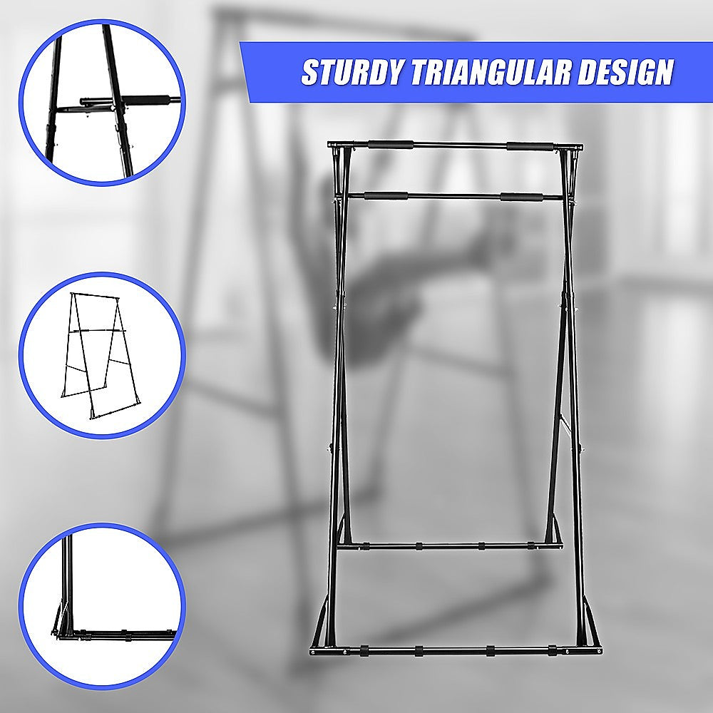 Gym Equipment & Accessories: Pull-up Bar Free Standing Pull up Stand Sturdy Frame Indoor Pull Ups Machine