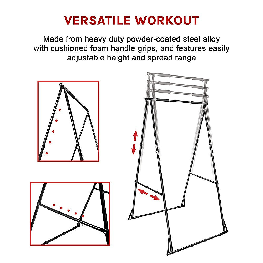 Gym Equipment & Accessories: Pull-up Bar Free Standing Pull up Stand Sturdy Frame Indoor Pull Ups Machine