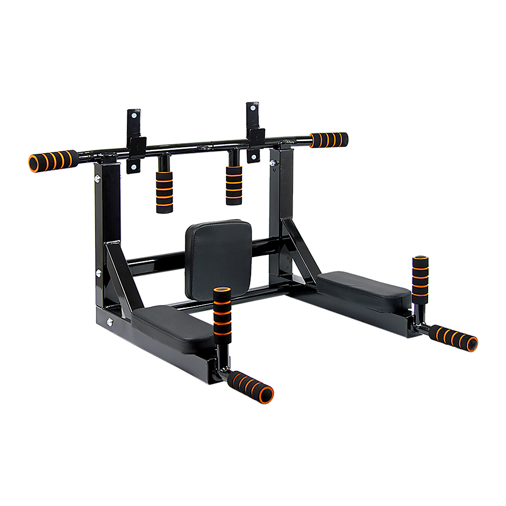 Gym Equipment & Accessories: Heavy Duty Wall Mounted Power Station Pull Up Dip Knee Raise Bar