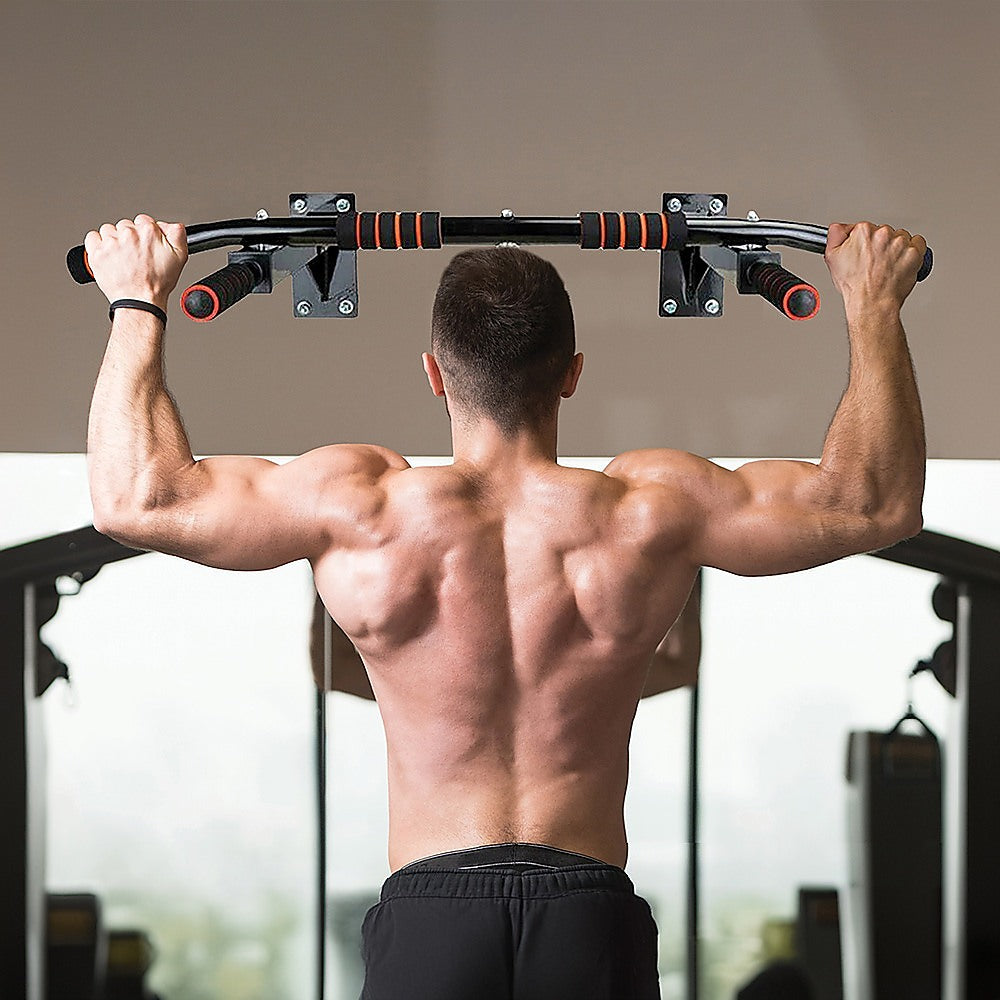 Gym Equipment & Accessories: Heavy Duty Pull Up Bar Home Gym Chin Up Bar Wall Ceiling Mount