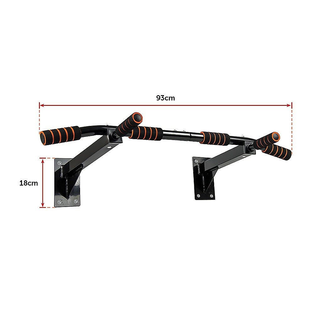 Gym Equipment & Accessories: Heavy Duty Pull Up Bar Home Gym Chin Up Bar Wall Ceiling Mount
