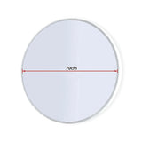 70cm Round Wall Mirror Bathroom Makeup Mirror by Della Francesca