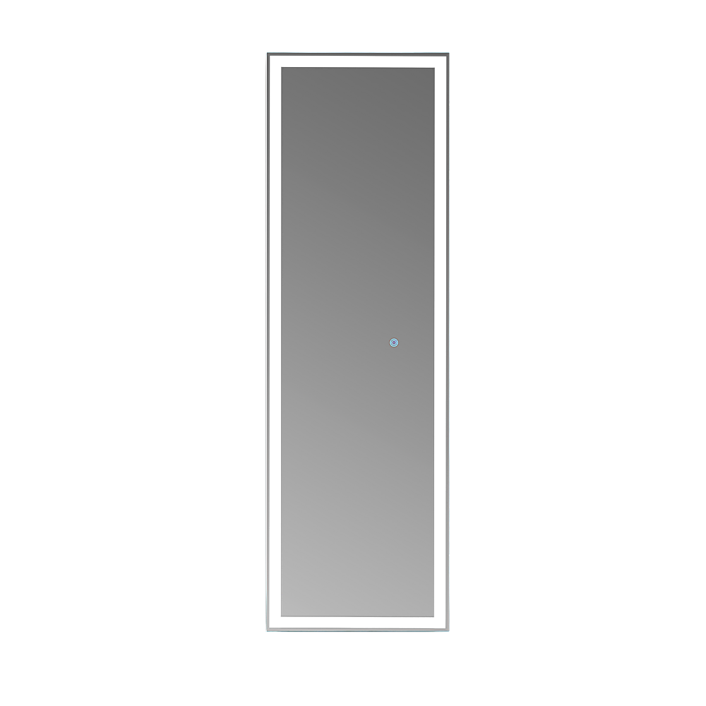 Mirrors: LED Full Length Mirror Standing Floor Makeup Wall Light Mirror 1.6M