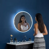 Bath Additives: 50cm LED Wall Mirror Bathroom Mirrors Light Decor Round