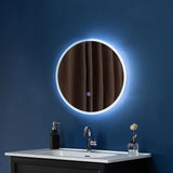 Bath Additives: 50cm LED Wall Mirror Bathroom Mirrors Light Decor Round