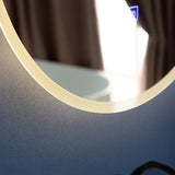 Bath Additives: 50cm LED Wall Mirror Bathroom Mirrors Light Decor Round