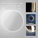 60cm LED Wall Mirror Bathroom Mirrors Light Decor Round