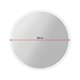 60cm LED Wall Mirror Bathroom Mirrors Light Decor Round