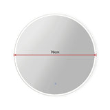 70cm LED Wall Mirror Bathroom Mirrors Light Decor Round