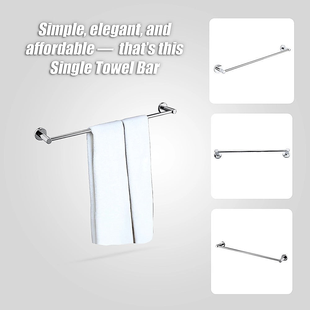 Classic Chrome Towel Bar Rail Bathroom
